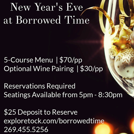 New Year's Eve Dinner at Borrowed Time