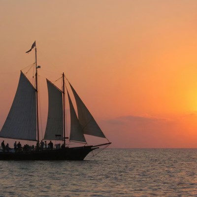 Sunset Sailing on the Schooner
