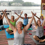 Yoga on the Red Dock